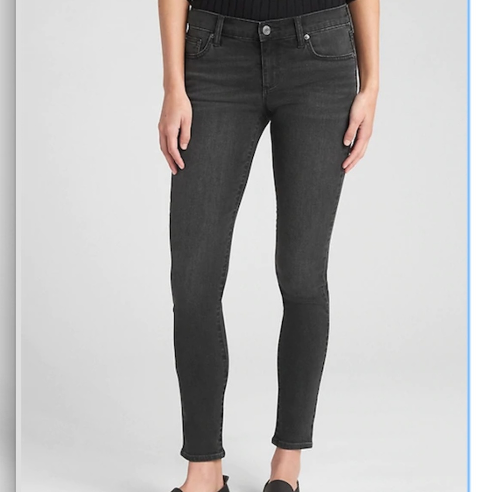 Gap Always Skinny Black Jeans Short